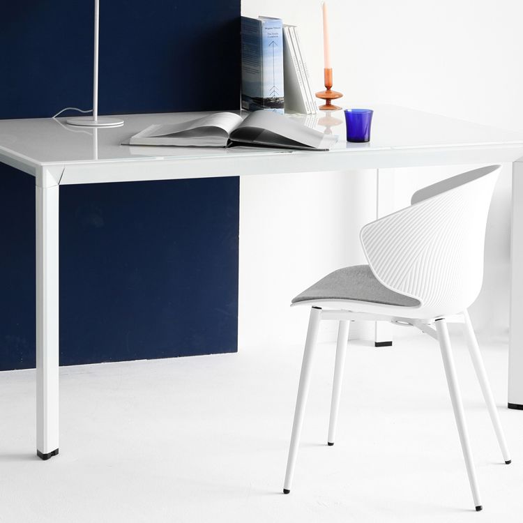 Contemporary Style Dining Chair Armless Wingback Side Chairs with Metal Legs Clearhalo ' kitchen&dining_furn' 'Dining Chairs' 'Dining Tables & Seating' 'dining_chair' 'furn' 'furn_dining_chair' 'Furniture' 'furniture_dining_chair' 'Kitchen & Dining Furniture' 'kitchen' 1200x1200_11218c4b-e167-417a-a992-0bae42bdf6a9