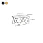 Table basse avec plateau en verre, moderne, Simple, rectangulaire, claire, avec cadre