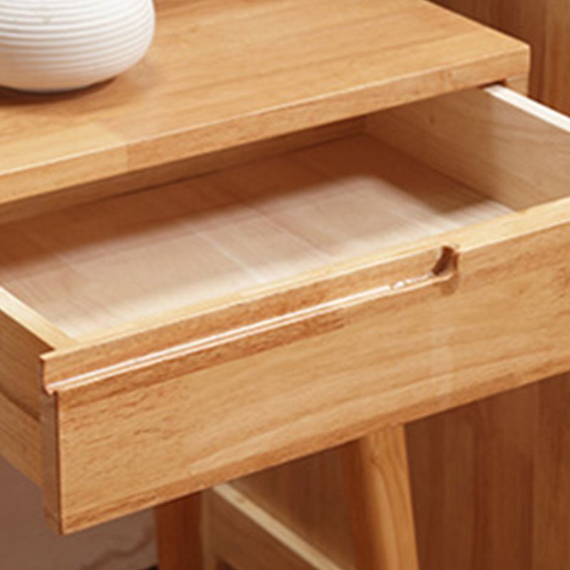 Scandinavian Rubberwood Vanity Flip Single Mirror Jewelry Vanity Desk Clearhalo 'Bedroom Furniture' 'furn' 'furn_makeup_vanities' 'Furniture' 'Makeup Vanities' 'makeup_vanities' 1200x1200_11238d05-c764-4657-ad95-d77f6519f2de