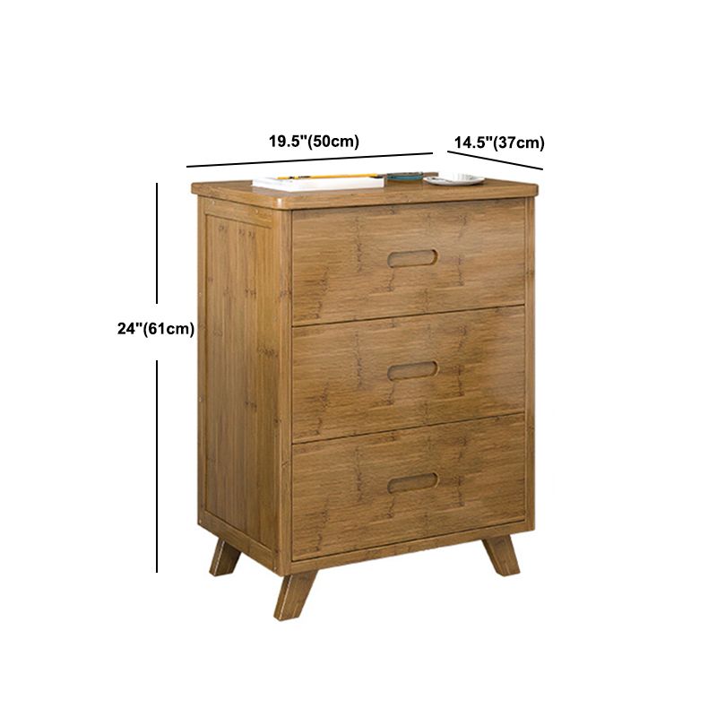 Moderno comodino marrone a legno in legno a legna a legna aperta con gambe