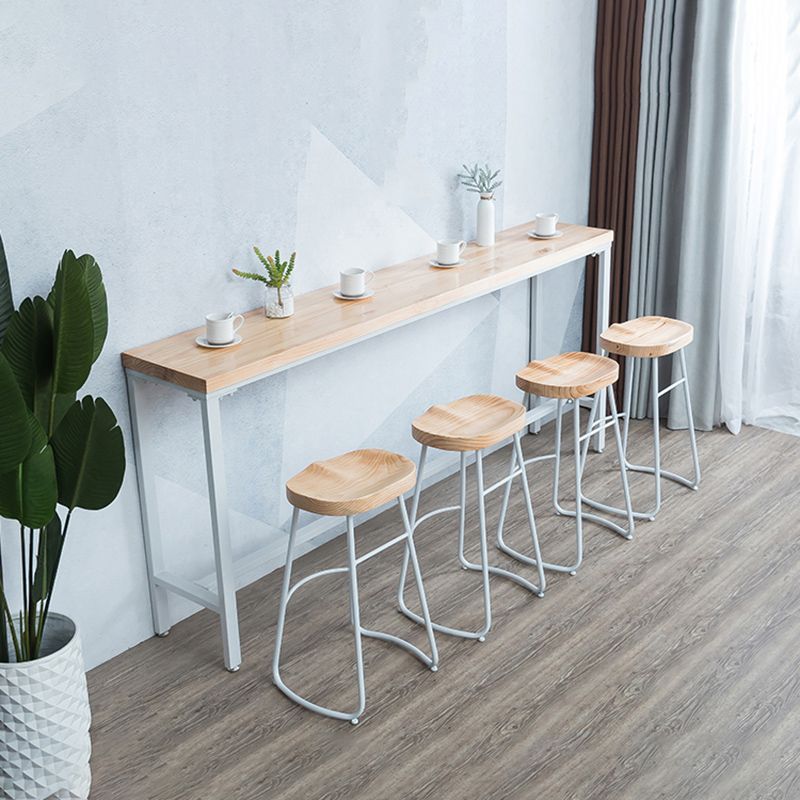Contemporary Bar Table Set 1/4/6 Pieces Rectangle Solid Wood Bistro Set Clearhalo 'Bar Furniture' 'furn' 'furn_home_bar_bar_sets' 'Furniture' 'Home Bars & Bar Sets' 'home_bar_bar_sets' 'Kitchen & Dining Furniture' 1200x1200_11253ba4-0ed5-4bf0-bbb2-e7834f88562e