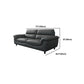 Genuine Leather Stain Resistant Contemporary Pillow Top Arm Sofa Couch