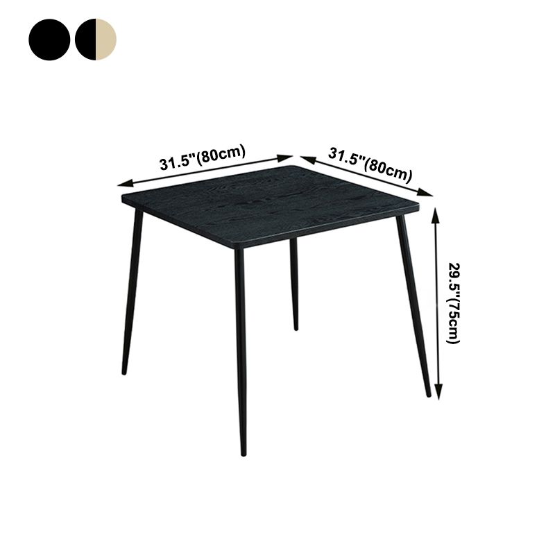 4-foot MDF Dinette Table Industrial Style Square Dining Table for Home Clearhalo 'Dining Tables & Seating' 'Dining Tables' 'dining_table' 'furn' 'furn_dining_table' 'Furniture' 'furniture_dining_table' 'Kitchen & Dining Furniture' 'kitchen' 'kitchen_dining_table' 1200x1200_11287b60-1b6e-4d0d-be4f-581e5fe659eb