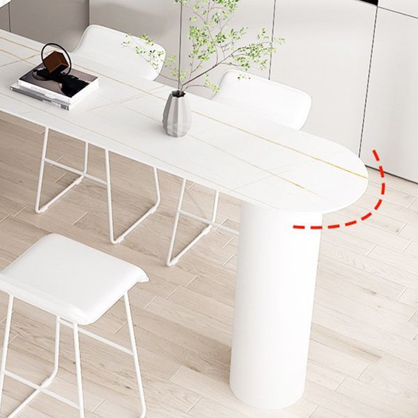 Moderne bartafel van gesinterd steen, eettafel voor keuken, woonkamer, koffiekamer