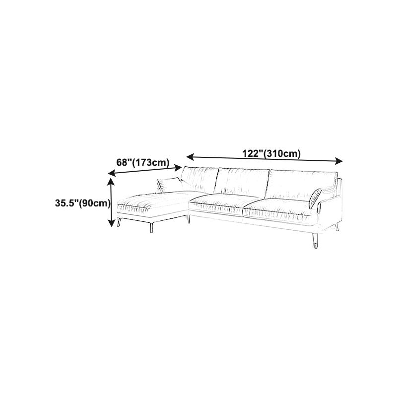 Modern Pillow Top Arm Settee Furniture with Pillows Dark Brown Sofa and Chaise Clearhalo 'furn' 'furn_sectionals' 'Furniture' 'furniture_sectionals' 'kitchen' 'kitchen_sectionals' 'Living Room Furniture' 'Sectionals' 1200x1200_112bdd1b-bdcf-4d7d-95b7-5dedd884d85d