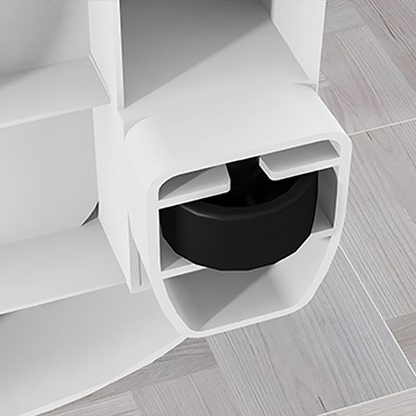 Armario de armario contemporáneo con piernas gabinete de almacenamiento de plástico