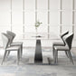 Designer Style Sintered Stone Top Dining Set Rectangle 1/2/3/4/5/7 Pieces Dining Table Set Clearhalo 'Dining Room Sets' 'Dining Tables & Seating' 'dining_room_set' 'furn' 'furn_dining_room_set' 'Furniture' 'Kitchen & Dining Furniture' 1200x1200_112e8fb2-36a0-4af3-b1d7-ea87fdde8283