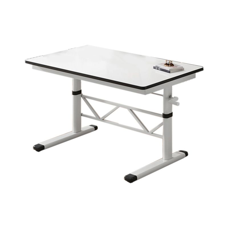 Modern Office Desk Manufactured Wood Adjustable Height Writing Desk Clearhalo 'furn' 'furn_office_desk' 'Furniture' 'Office Desks' 'Office Furniture' 'office_desk' 1200x1200_112f0a05-0e59-41bb-a7cf-fa510b4bbbda