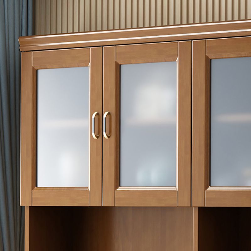 Mid-Century Cabinet 6 - Drawer 3 Shelves Solid Wood Bar Pulls Accent Cabinet