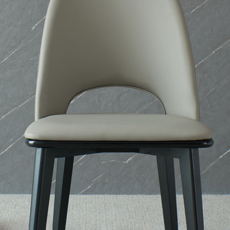 工業用ホーム屋内椅子ソリッドウッドレッグダイニングアームレスチェア