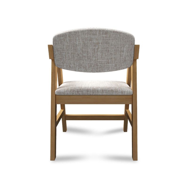 Open Back Dining Arm Chair Upholstered Single Dining Armchair with Wood Legs Clearhalo ' kitchen&dining_furn' 'Dining Chairs' 'Dining Tables & Seating' 'dining_chair' 'furn' 'furn_dining_chair' 'Furniture' 'furniture_dining_chair' 'Kitchen & Dining Furniture' 'kitchen' 1200x1200_11307046-bdb7-4f24-9a20-2ed0c86da305