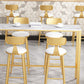 Modern Bar Height Table Metal Base Bistro Pub Table for Patio Use Clearhalo 'Bar Furniture' 'Bar Tables' 'bar_tables' 'furn' 'furn_bar_tables' 'Furniture' 'Kitchen & Dining Furniture' 1200x1200_11307fb6-fcea-450c-8dd7-4dcef6946b63