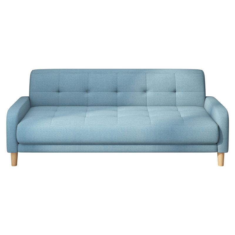 Contemporary Tufted Back Standard Sofa Square Arm Couch with Wooden Legs Clearhalo 'furn' 'furn_sofas' 'Furniture' 'furniture_sofas' 'Living Room Furniture' 'Sofa' 'sofas' 1200x1200_11315435-194c-4509-ad61-3f0102f4a679