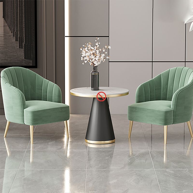 Glam Style 25.6" Wide Sloped Arms Sewn Pillow Back Armchair . Clearhalo 'Accent Chairs' 'accent_chairs' 'Chairs & Seating' 'furn' 'furn_accent_chairs' 'Furniture' 'Living Room Furniture' 1200x1200_1133140a-1cdc-494b-ae94-a67ed1370394