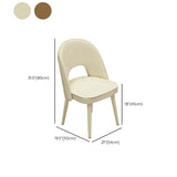 Modern Parsons Dining Chair Velvet Indoor Dining Chair for Living Room