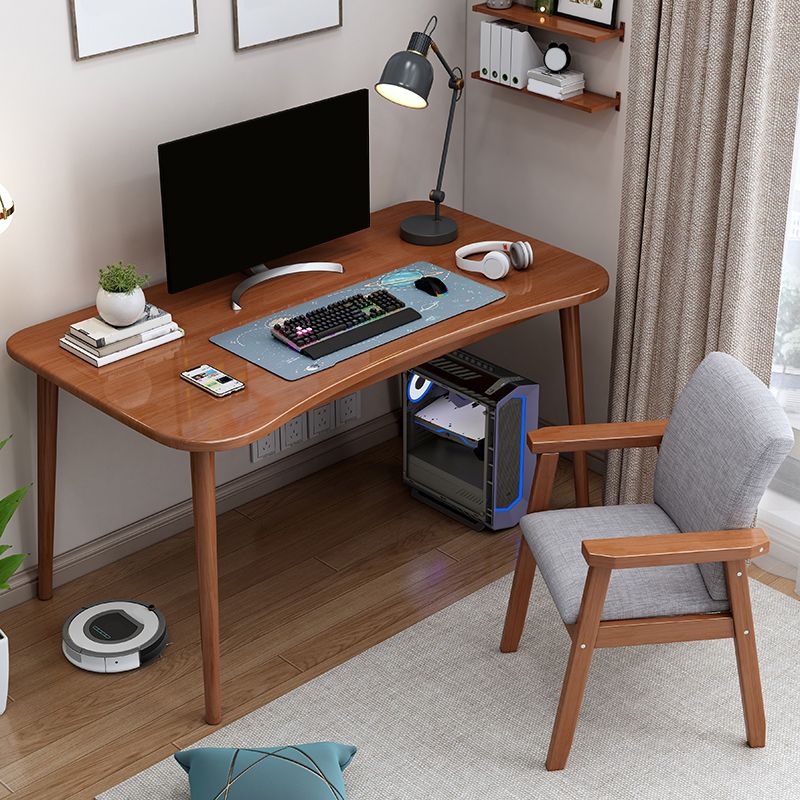 Irregular Shaped Office Table Stone Writing Desk in Brown/White/Natural Clearhalo 'furn' 'furn_office_desk' 'Furniture' 'Office Desks' 'Office Furniture' 'office_desk' 1200x1200_11359307-cdb3-4287-8e13-bb2d5d30d11a