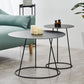 Mid-Century Modern Iron Coffee Table Set Black Finish Round Cocktail Table Clearhalo 'Coffee & Accent Tables' 'Coffee Tables' 'coffee_tables' 'furn' 'furn_coffee_tables' 'Furniture' 'Living Room Furniture' 1200x1200_1135b913-ac8e-47b2-9368-809d23a3c743