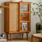 14.57"W Bookshelf Contemporary Style Solid Wood Bookcase for Home Office