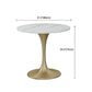 Glam 1/2/4/5 Pieces Gold Dinette Set with White Sintered Stone Top Round Dining Table Set Clearhalo 'Dining Room Sets' 'Dining Tables & Seating' 'dining_room_set' 'furn' 'furn_dining_room_set' 'Furniture' 'furniture_dining_room_set' 'Kitchen & Dining Furniture' 1200x1200_113929e0-0005-47c1-8879-da4fec063512