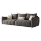 Contemporary Solid Color Pillow Back Square Arm Sofa For Living Room