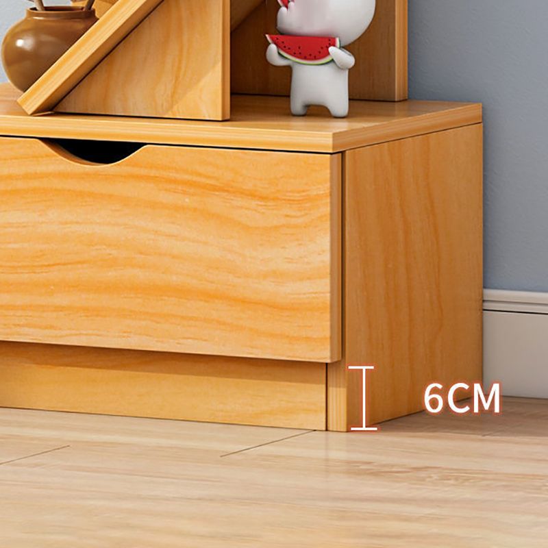 Modern Open Back Standard Bookshelf Engineered Wood Bookcase with Drawers for Study Room Clearhalo 'Bookcases' 'furn' 'furn_bookcases' 'Furniture' 'Office Furniture' 1200x1200_113bd933-bfe0-4354-86ef-054dbc0ebe1a