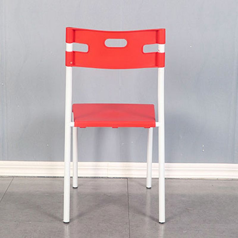 Minimalist Style Plastic Dining Armless Chair Stackable Open Back Dining Side Chair Clearhalo ' kitchen&dining_furn' 'Dining Chairs' 'Dining Tables & Seating' 'dining_chair' 'furn' 'furn_dining_chair' 'Furniture' 'furniture_dining_chair' 'Kitchen & Dining Furniture' 'kitchen' 1200x1200_113fb051-783d-4e66-86b5-a40a39bf8c52