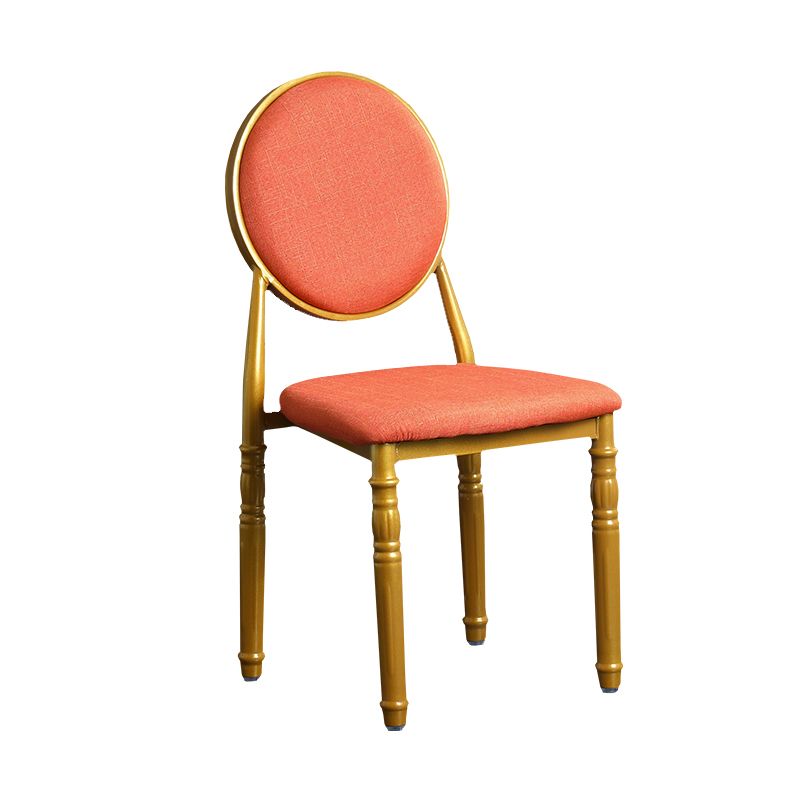 Scandinavian Home Side Chair Open Back Metal Upholstered Dining Side Chair Clearhalo ' kitchen&dining_furn' 'Dining Chairs' 'Dining Tables & Seating' 'dining_chair' 'furn' 'furn_dining_chair' 'Furniture' 'furniture_dining_chair' 'Kitchen & Dining Furniture' 'kitchen' 1200x1200_1141fd94-3b33-425b-962d-5c16087ca611