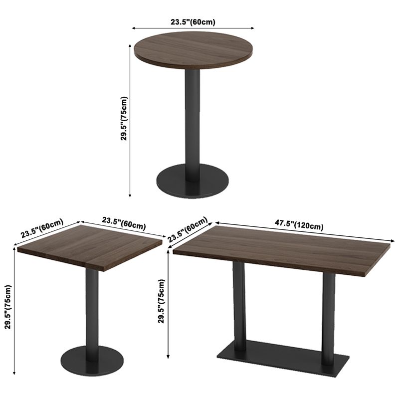 Industrial Dining Table Solid Wood Table with Black Metal Base for Home Kitchen Dinner Clearhalo ' dining_table' 'Dining Tables & Seating' 'Dining Tables' 'furn' 'furn_dining_table' 'Furniture' 'furniture_dining_table' 'Kitchen & Dining Furniture' 'kitchen&dining_furn' 'kitchen' 'kitchen_dining_table' 1200x1200_114343fe-8bd0-4463-9353-23a41ddfde79