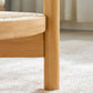 Minimalism Tropical Coffee Table Glass 4 Legs Storage Round Coffee Cocktail Table