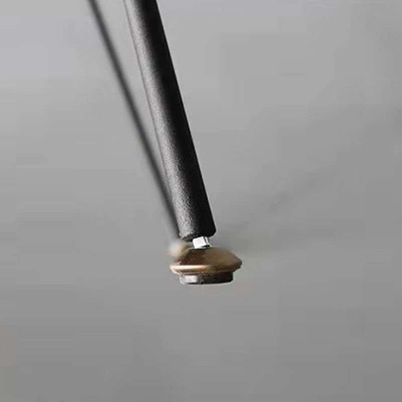 Minimalist Opening Back Kitchen Dining Side Chair Metal Black Dining Side Chair Clearhalo ' kitchen&dining_furn' 'Dining Chairs' 'Dining Tables & Seating' 'dining_chair' 'Furniture' 'furniture_dining_chair' 'Kitchen & Dining Furniture' 'kitchen' 1200x1200_114666ff-965f-4b3f-a001-de0891a0577a