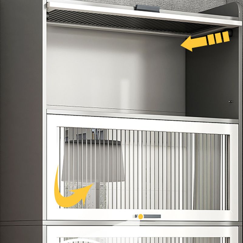 Modern Wood Storage Cabinet Square Bar Pulls Accent Chest with Doors Clearhalo 'Cabinets & Chests' 'cabinets_chests' 'furn' 'furn_cabinets_chests' 'Furniture' 'Living Room Furniture' 1200x1200_114714c0-599b-4269-8b8f-dc42ca061acd