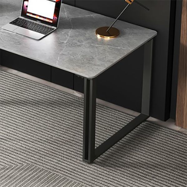 Escritorio de oficina rectangular de trineo