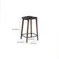Solid Wood Counter and Bar Stool Indoor Industrial Backless Stool Clearhalo 'Bar Furniture' 'Bar Stools' 'bar_stools' 'furn' 'furn_bar_stools' 'Furniture' 'Kitchen & Dining Furniture' 1200x1200_1147eb22-9952-4846-b8d7-a50faa8513dc