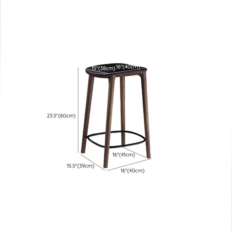 Solid Wood Counter and Bar Stool Indoor Industrial Backless Stool Clearhalo 'Bar Furniture' 'Bar Stools' 'bar_stools' 'furn' 'furn_bar_stools' 'Furniture' 'Kitchen & Dining Furniture' 1200x1200_1147eb22-9952-4846-b8d7-a50faa8513dc