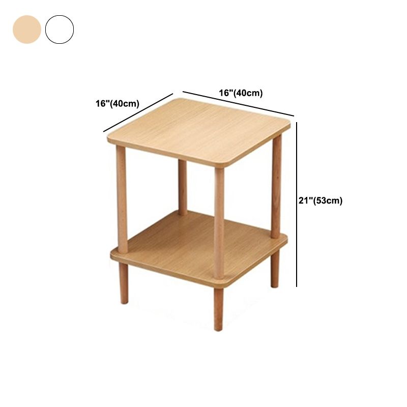 20.87 "Table lateral de estilo contemporáneo de estilo 4 patas Sofá Sofá Mesa de acento