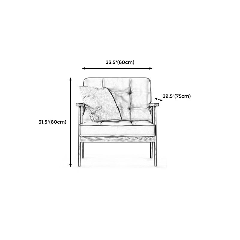 Faux Leather Tufted Sofa Split-Back 28.3"W Sofa with Square Arm for Living Room Clearhalo 'furn' 'furn_sofas' 'Furniture' 'furniture_sofas' 'Living Room Furniture' 'Sofa' 'sofas' 1200x1200_1149429d-e42a-44c9-a5ec-bedf6e16af93