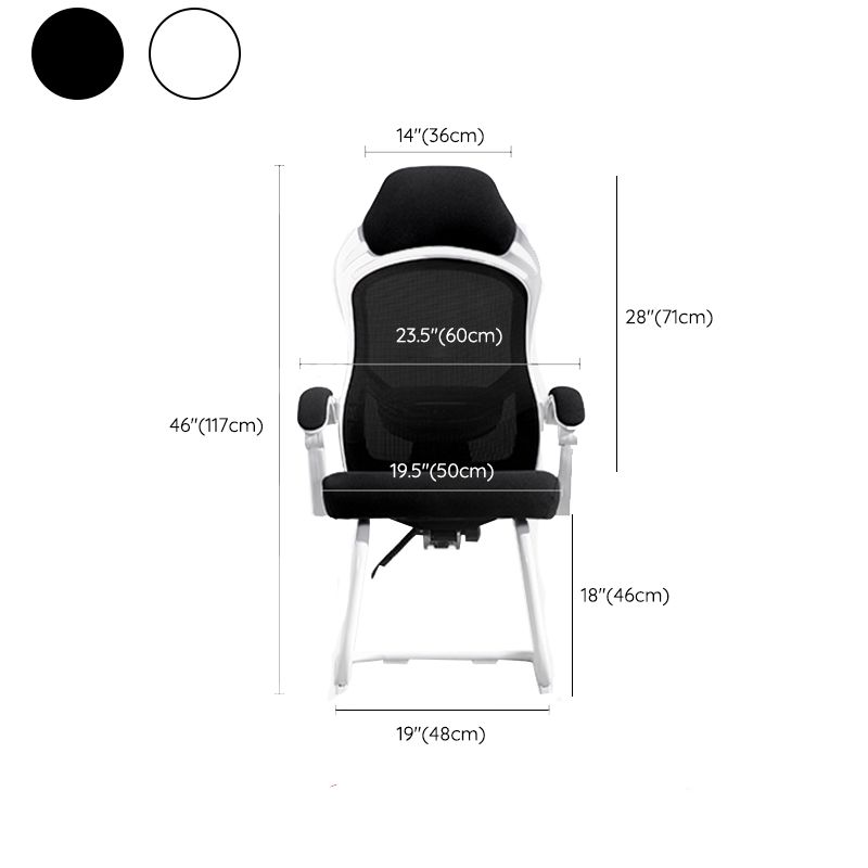 Silla de oficina de armas acolchada sin angustia silla de escritorio ergonómico