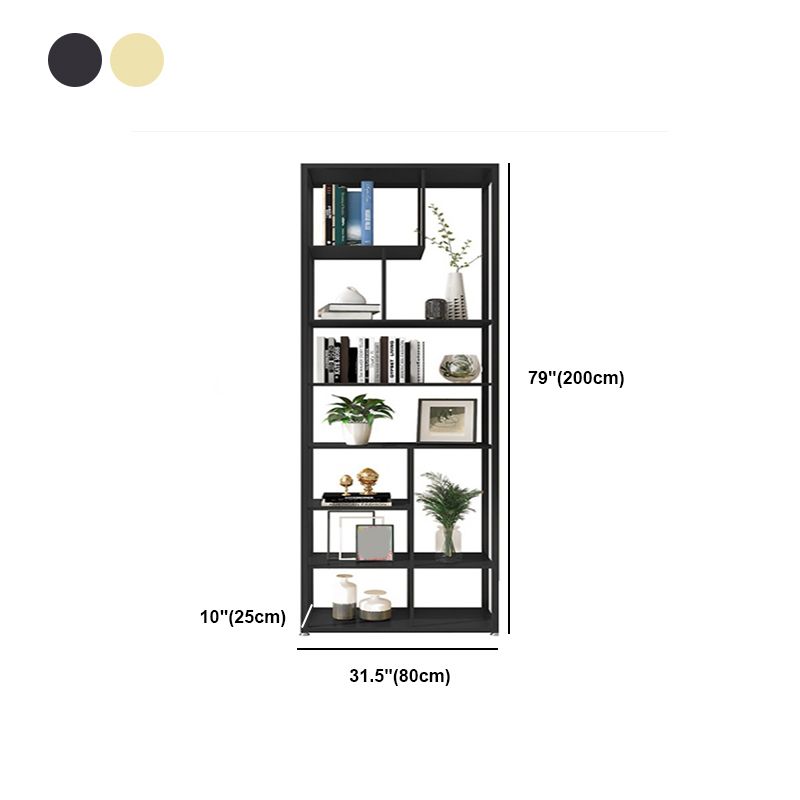Geometric Metal Shelf Bookcase Glam Vertical Open Book Shelf Clearhalo 'Bookcases' 'furn' 'furn_bookcases' 'Furniture' 'Office Furniture' 1200x1200_114b60e8-f5b6-43ec-8aea-8b673ea14bed