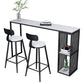 Modern 1/3 Pieces Bar Table Set Rectangle Stone Table with High Stools Clearhalo 'Bar Furniture' 'furn' 'furn_home_bar_bar_sets' 'Furniture' 'Home Bars & Bar Sets' 'home_bar_bar_sets' 'Kitchen & Dining Furniture' 1200x1200_114b6eeb-c7f1-47de-8609-210b741858fa