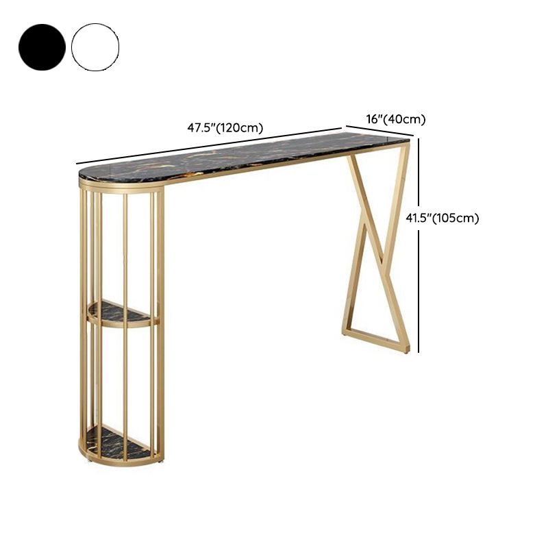 Glam Stone 1/2/3 piezas de mesa de barra de barra de barra de barra con patas de metal