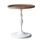 French Country Style Cocktail Table Solid Wood with White/black Metal Base Coffee Table Clearhalo 'Coffee & Accent Tables' 'End & Side Tables' 'end_side_table' 'end_side_tables' 'furn' 'furn_end_side_tables' 'Furniture' 'furniture_end_side_table' 'Living Room Furniture' 1200x1200_114c80f0-a000-44e2-aac8-522e7e20fc90