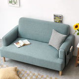 Canapé en lin pour le salon avec canapé en housse de rangement avec 1 oreiller