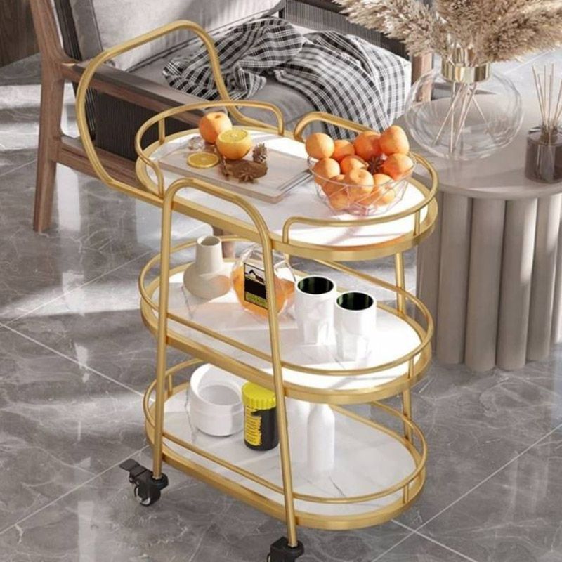 Rolling modern prépare table maison à manger en marbre de cuisine en marbre