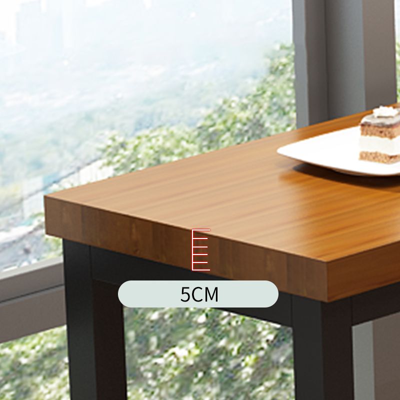 Modern Bar Stool and Table Set 1/5 Pcs Rectangle Bar Table and Upholstered Stools