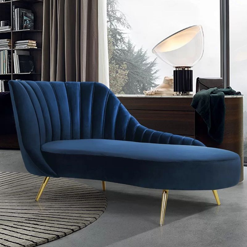 Glam Upholstered Velvet Chaise Lounge Couch Metal Chaise Lounge Chair Clearhalo 'Chairs & Seating' 'Chaise Lounge' 'chaise_lounge' 'furn' 'furn_chaise_lounge' 'Furniture' 'Living Room Furniture' 1200x1200_115085a8-ba28-442f-afc1-535a6716fd6c