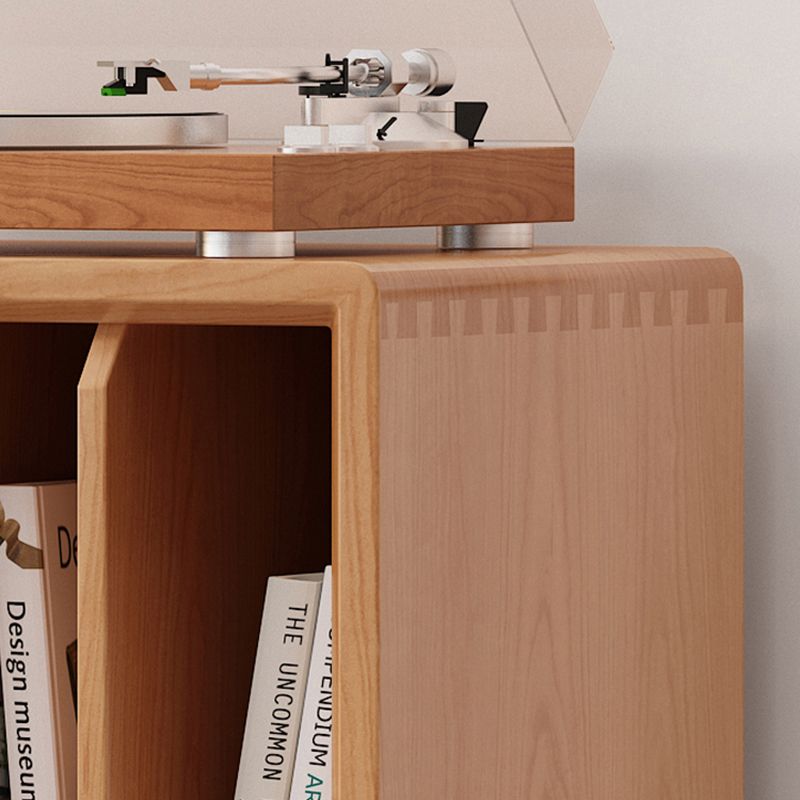 Moderne stijl solide houten boekenplank gesloten terug boekenkast met planken