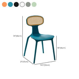 Zeitgenössischer Innenplastikkönig Louis Back Ess -Seitenstuhl