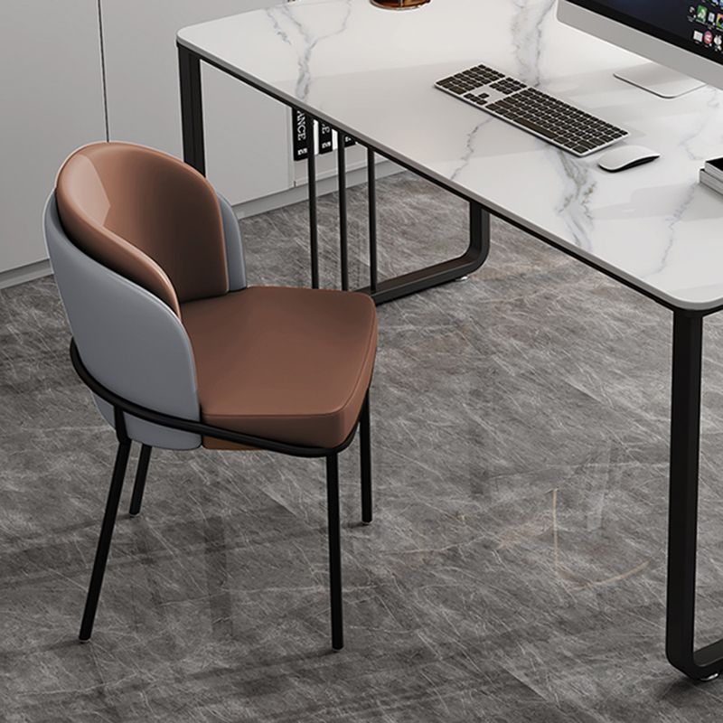 Modern Style Stone Top Office Desk Rectangle Writing Desk for Office Clearhalo 'furn' 'furn_office_desk' 'Furniture' 'Office Desks' 'Office Furniture' 'office_desk' 1200x1200_115a3991-d9cd-4df6-bebe-07e1228c230a