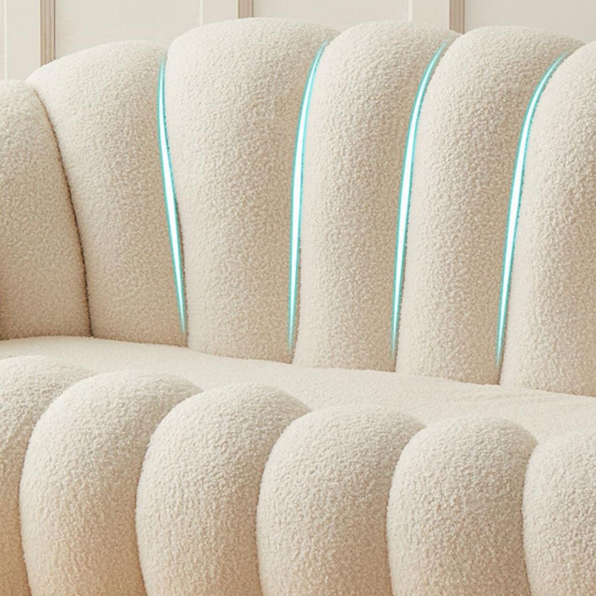 Divano contemporaneo con braccia inclinate 26,77 "divano standard di alto livello