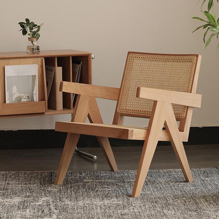 Traditional Wood Dining Chair Cane Back Dining Arm Chairs for Home Use Clearhalo ' kitchen&dining_furn' 'Dining Chairs' 'Dining Tables & Seating' 'dining_chair' 'furn' 'furn_dining_chair' 'Furniture' 'furniture_dining_chair' 'Kitchen & Dining Furniture' 'kitchen' 1200x1200_115debf7-4840-4f74-8f8c-06f9e4ccb366